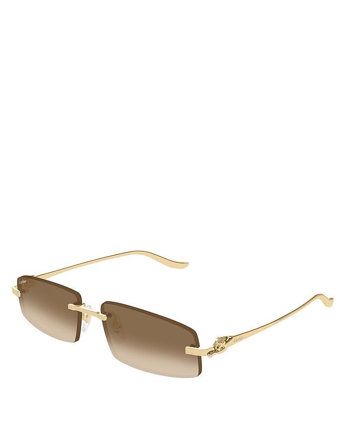 Солнцезащитные очки Panthère Classic Rimless, прямоугольные, 58 мм Cartier, золотой
Солнцезащитные очки Panthère Classic Rimless, прямоугольные, 58 мм Cartier, золотой