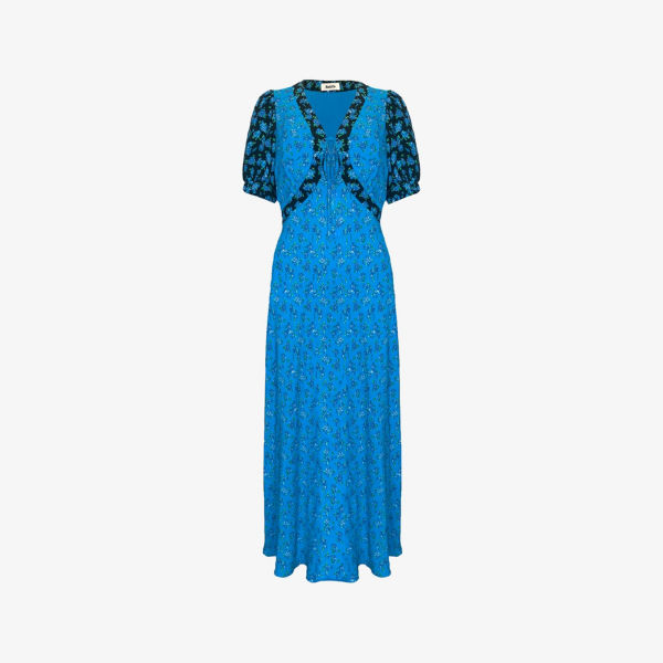 Платье миди Ro&Zo с пышными рукавами и цветочным принтом, синий
Платье миди Ro&Zo с пышными рукавами и цветочным принтом, синий