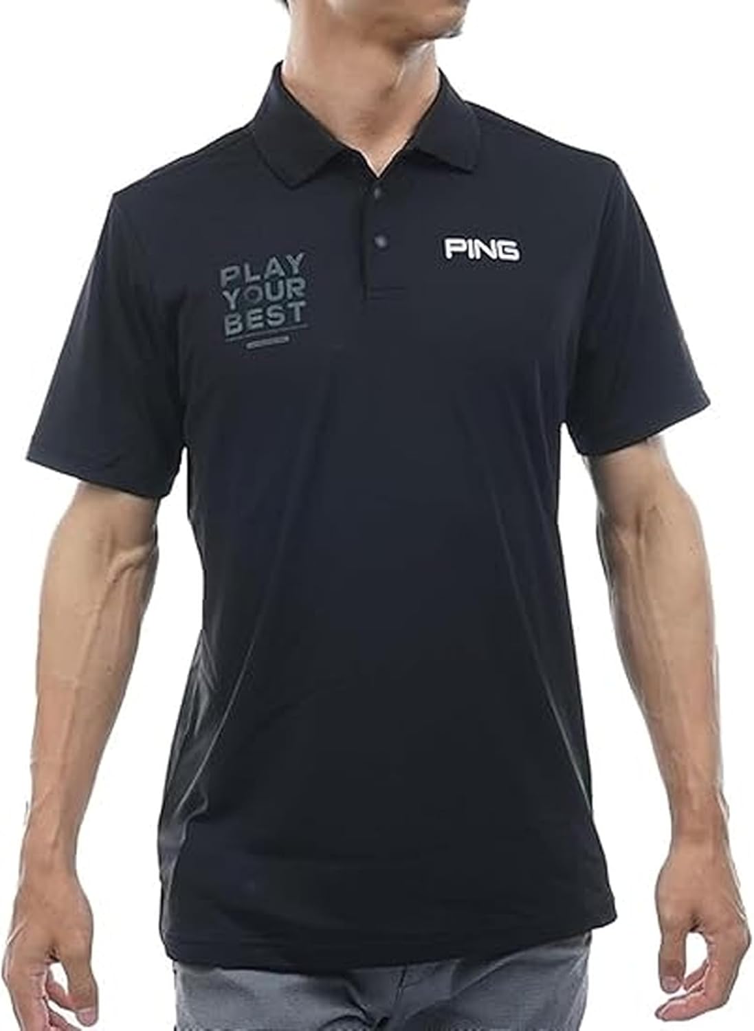 Мужская поло-рубашка с коротким рукавом Pin Apparel 621-5260700 (Saritech: легкая, быстросохнущая) / для гольфа Ping, черный
Мужская поло-рубашка с коротким рукавом Pin Apparel 621-5260700 (Saritech: легкая, быстросохнущая) / для гольфа Ping, черный