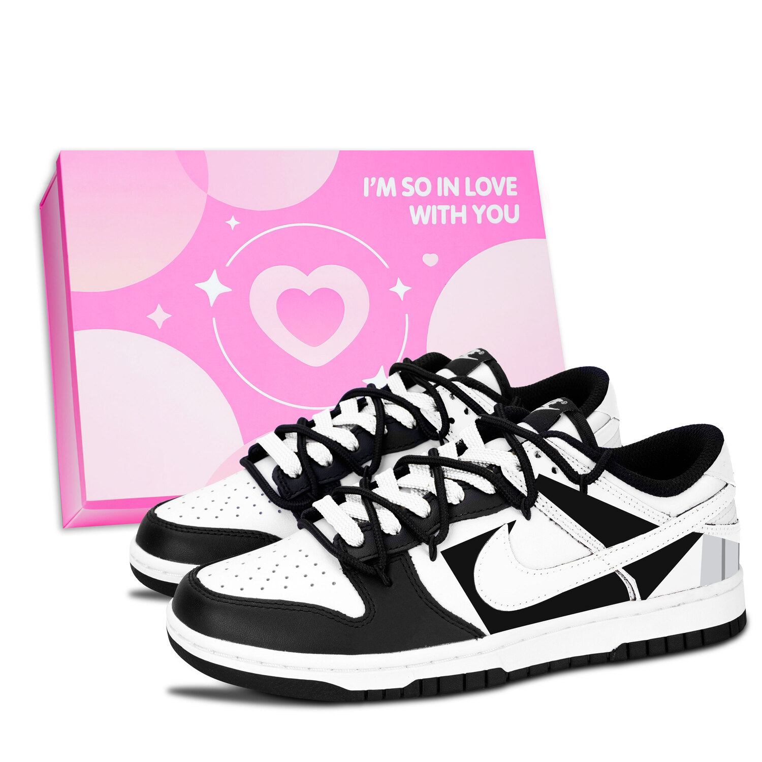 Nike Dunk Black White, простые и легкие износостойкие низкие скейтбордные кроссовки унисекс черного цвета
Nike Dunk Black White, простые и легкие износостойкие низкие скейтбордные кроссовки унисекс черного цвета