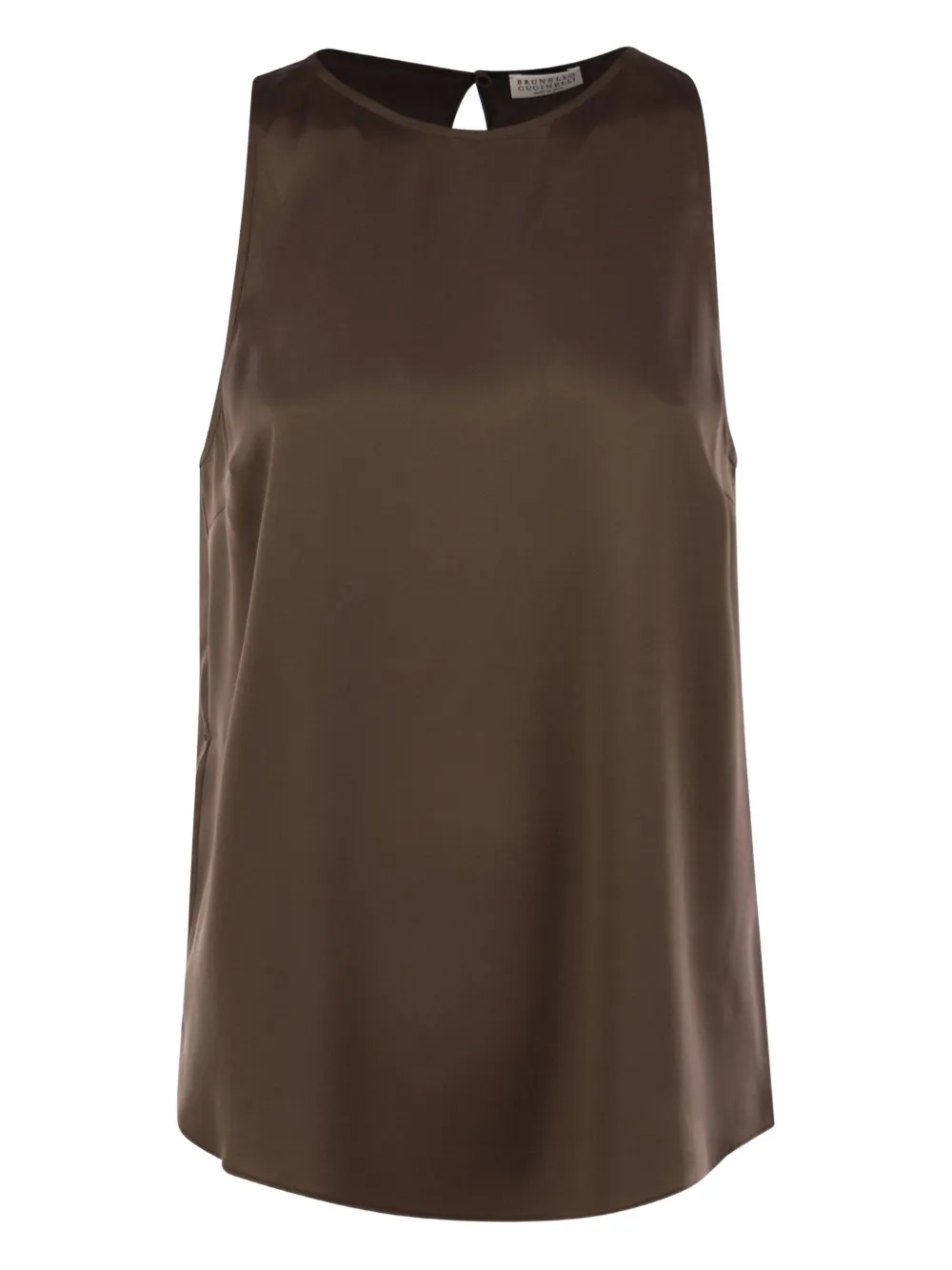 Блузка без рукавов Brunello Cucinelli, коричневый
Блузка без рукавов Brunello Cucinelli, коричневый