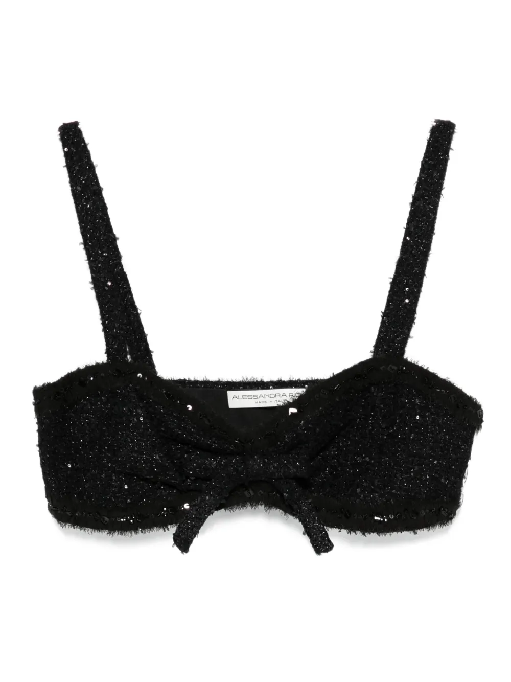 Топ с пайетками Alessandra Rich, черный
Топ с пайетками Alessandra Rich, черный