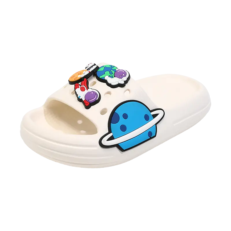 Сабо, противоскользящие, противоударные, износостойкие, дышащие тапочки для детей ABC KIDS, экрю 
Сабо, противоскользящие, противоударные, износостойкие, дышащие тапочки для детей ABC KIDS, экрю