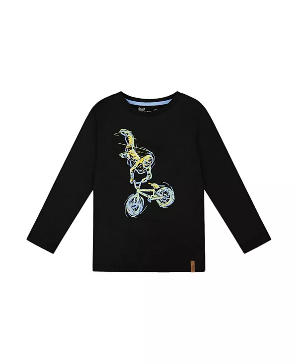 Детская футболка с длинными рукавами из хлопкового трикотажа - для малышей и взрослых. Deux Par Deux, черный
Детская футболка с длинными рукавами из хлопкового трикотажа - для малышей и взрослых. Deux Par Deux, черный