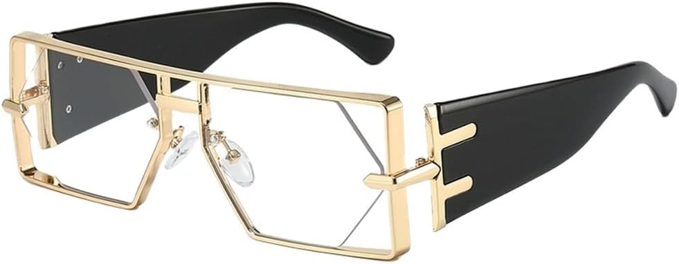 Винтажные женские солнцезащитные очки в стиле стимпанк, прямоугольной формы, с металлическими полыми шестиугольными линзами, модные двухлучевые линзы, защита от ультрафиолета UV400 WNCKSQ, C6goldwhite
Винтажные женские солнцезащитные очки в стиле стимпанк, прямоугольной формы, с металлическими полыми шестиугольными линзами, модные двухлучевые линзы, защита от ультрафиолета UV400 WNCKSQ, C6goldwhite