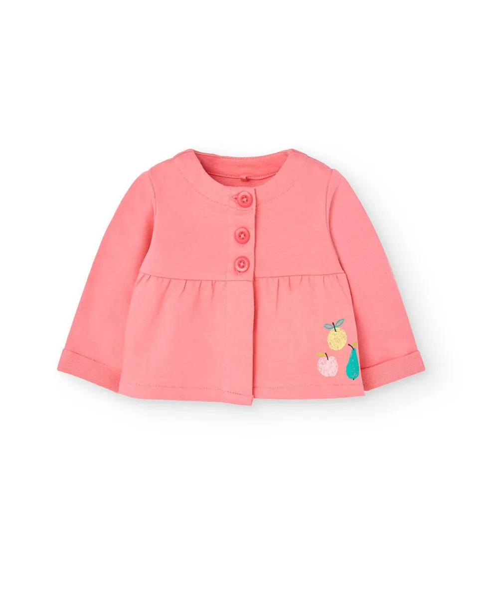 Куртка для девочки с круглым вырезом и застежкой на пуговицы Boboli, коралловый
Куртка для девочки с круглым вырезом и застежкой на пуговицы Boboli, коралловый