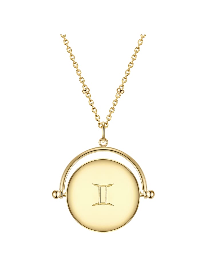 Glanzstücke München Колье со знаком зодиака Близнецы, серебро 925 пробы с кубическим цирконием в оправе из желтого золота
Glanzstücke München Колье со знаком зодиака Близнецы, серебро 925 пробы с кубическим цирконием в оправе из желтого золота