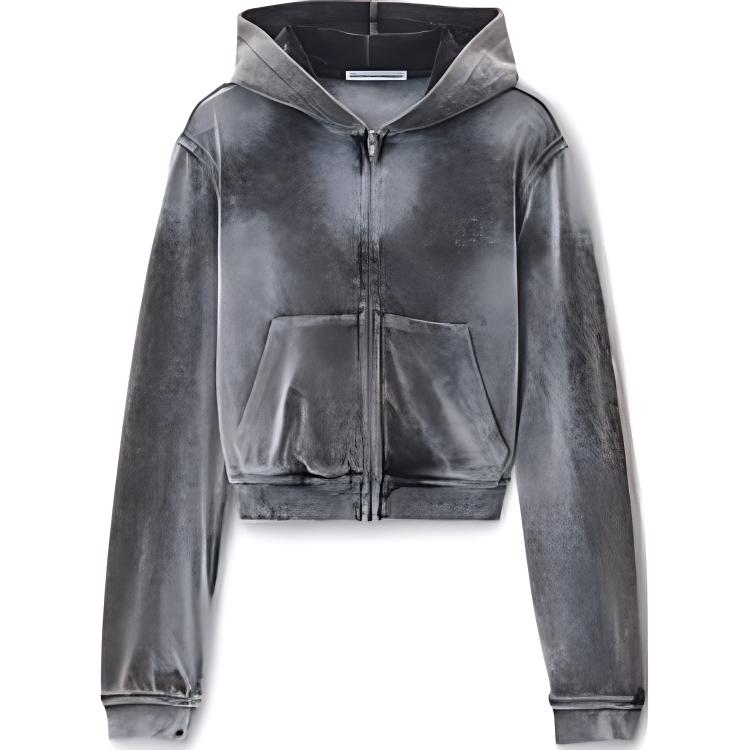 T By Shrunken Zip Up Jacket Washed Feather Alexander Wang, серый
T By Shrunken Zip Up Jacket Washed Feather Alexander Wang, серый