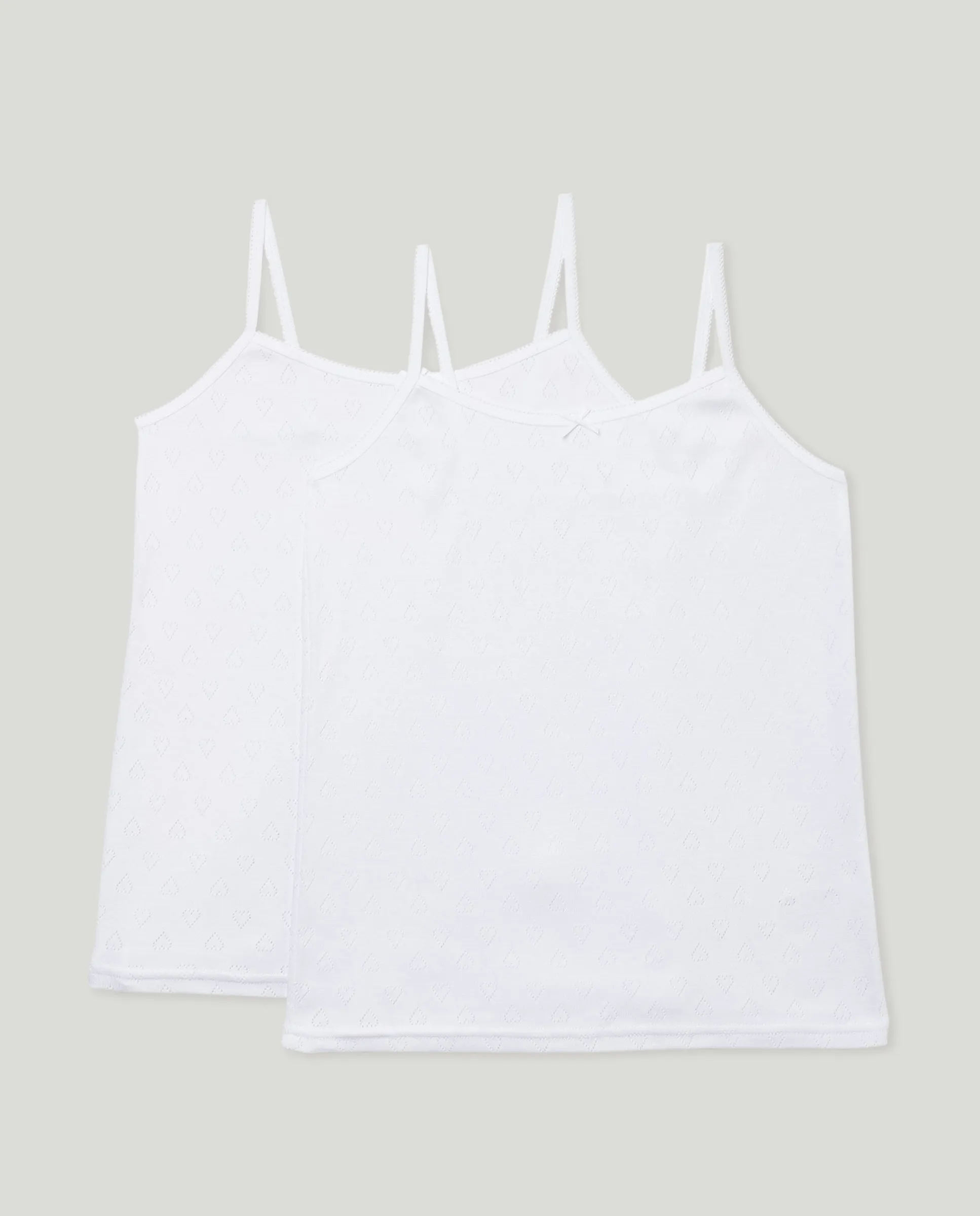 Набор из 2 детских маек без рукавов с ажурной вышивкой Cotton Juice, белый
Набор из 2 детских маек без рукавов с ажурной вышивкой Cotton Juice, белый