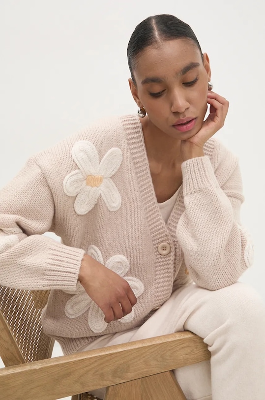 Кардиган с шерстью Answear.Lab, бежевый
Кардиган с шерстью Answear.Lab, бежевый