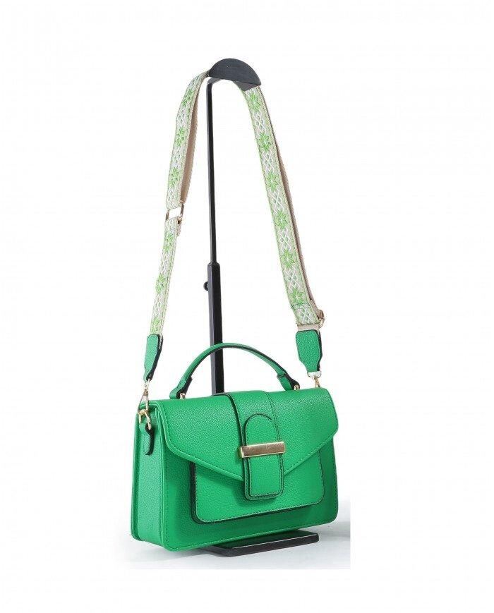 Сумка через плечо с пряжкой и холщовым ремешком с верхней ручкой JFY, зеленый
Сумка через плечо с пряжкой и холщовым ремешком с верхней ручкой JFY, зеленый