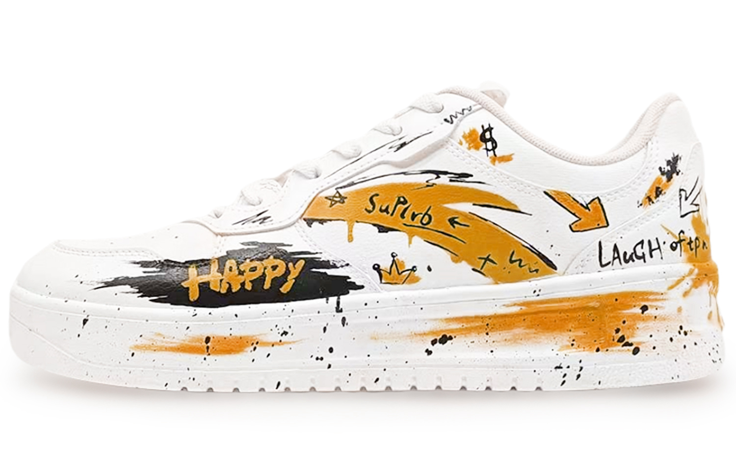 ANTA Комфортные, нескользящие, амортизирующие, низкие, мужские, кроссовки для скейтбординга, белые, оранжевые, черные
ANTA Комфортные, нескользящие, амортизирующие, низкие, мужские, кроссовки для скейтбординга, белые, оранжевые, черные