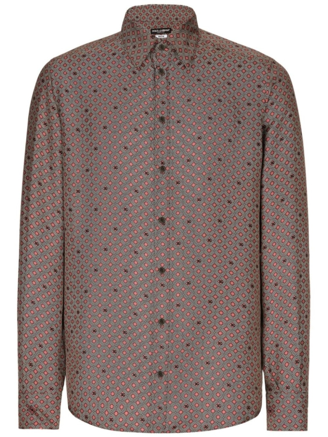 Dolce & Gabbana шелковая рубашка с геометричным принтом, красный
Dolce & Gabbana шелковая рубашка с геометричным принтом, красный