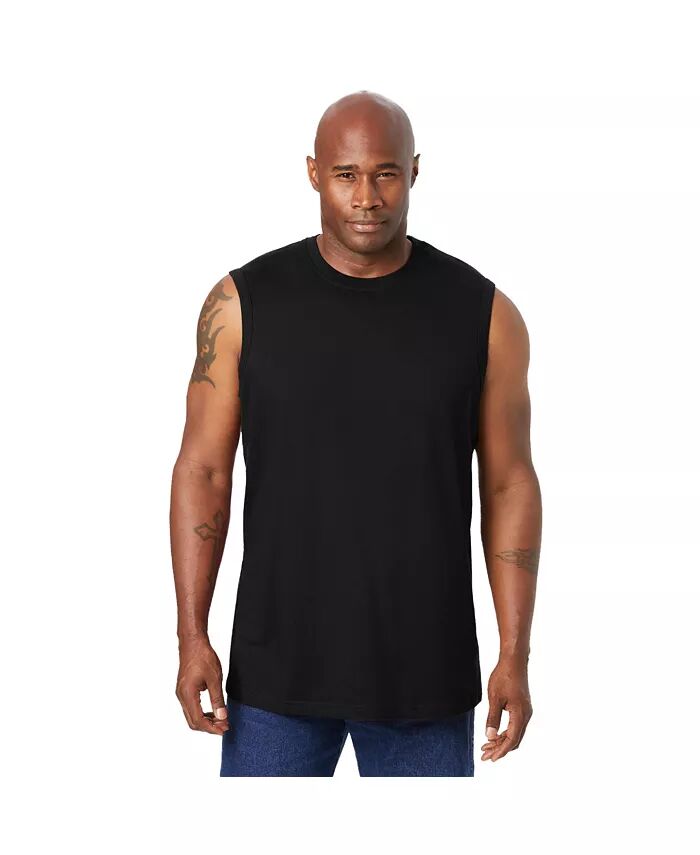 Мужская легкая футболка без усадки для больших и высоких мужчин KingSize, черный
Мужская легкая футболка без усадки для больших и высоких мужчин KingSize, черный