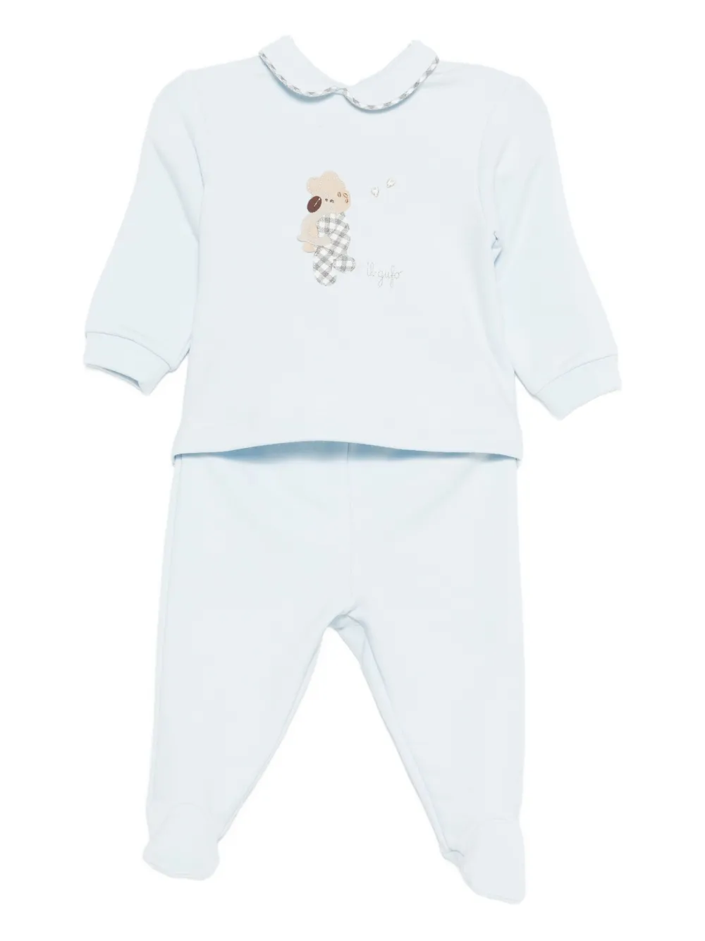 Комплект из топа и брюк с вышивкой Il Gufo, синий
Комплект из топа и брюк с вышивкой Il Gufo, синий