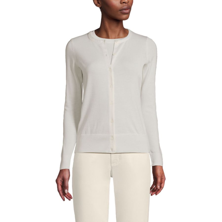 Женский кардиган из тонкого хлопка Lands' End, Ivory
Женский кардиган из тонкого хлопка Lands' End, Ivory