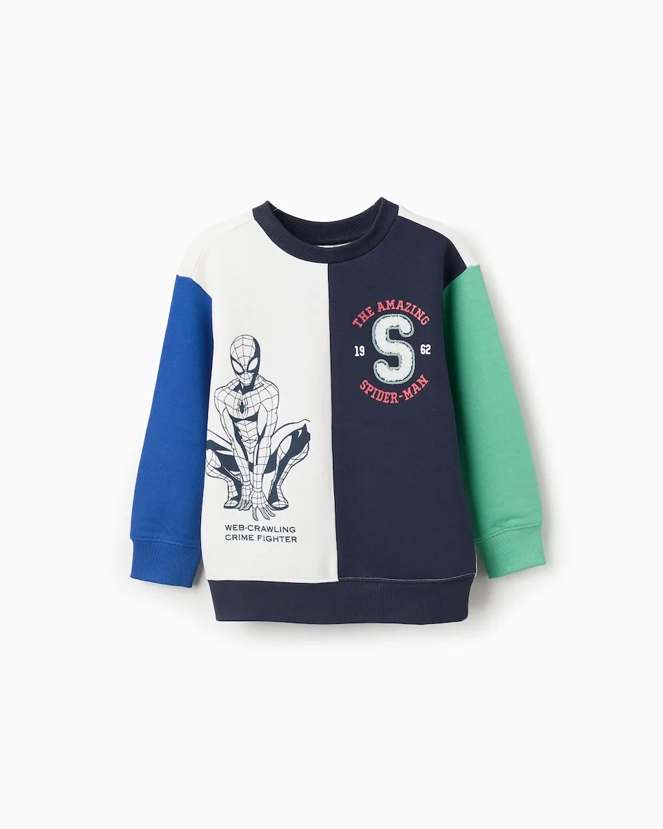 Детский свитер 100% хлопок с мотивом Человека-паука Zippy, темно-синий
Детский свитер 100% хлопок с мотивом Человека-паука Zippy, темно-синий