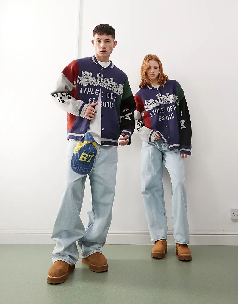 COLLUSION Унисекс-бомбер в темно-синем цвете, Черный, COLLUSION Унисекс-бомбер в темно-синем цвете
COLLUSION Унисекс-бомбер в темно-синем цвете, Черный, COLLUSION Унисекс-бомбер в темно-синем цвете