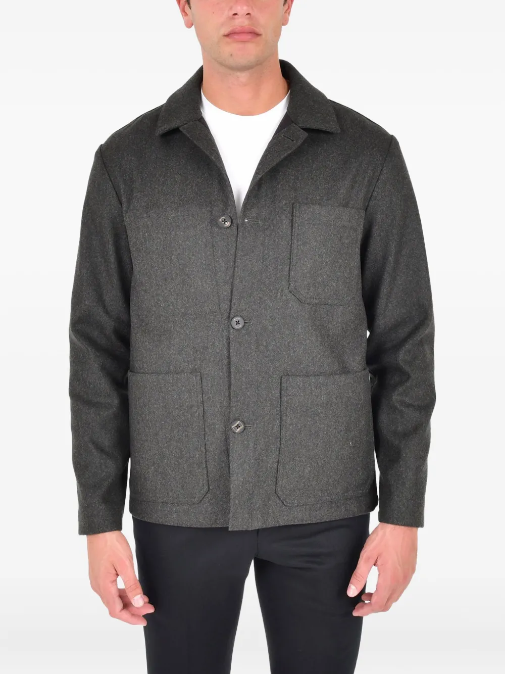 Рубашка-овершот с накладными карманами и пуговицами Drumohr, зеленый
Рубашка-овершот с накладными карманами и пуговицами Drumohr, зеленый