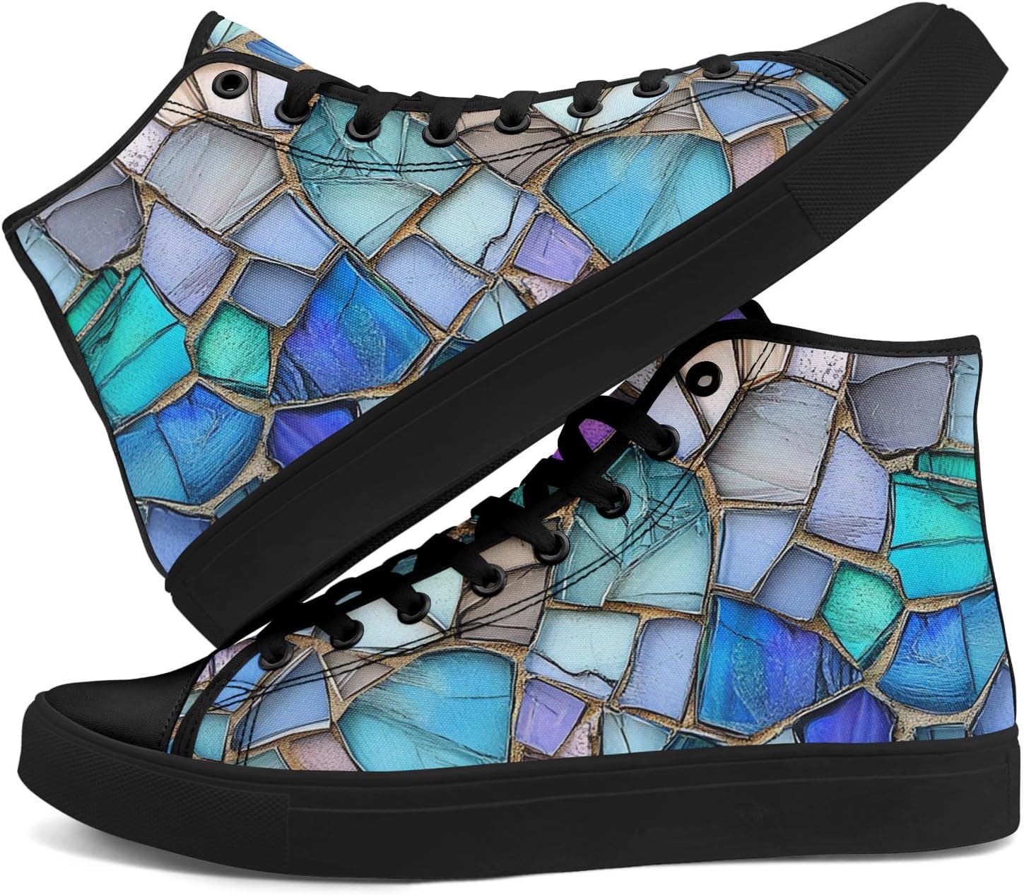 Высокие кеды на шнуровке AWSOLE с принтом из витражного стекла для женщин и мужчин, разноцветные легкие модные повседневные обувные для прогулок
Высокие кеды на шнуровке AWSOLE с принтом из витражного стекла для женщин и мужчин, разноцветные легкие модные повседневные обувные для прогулок