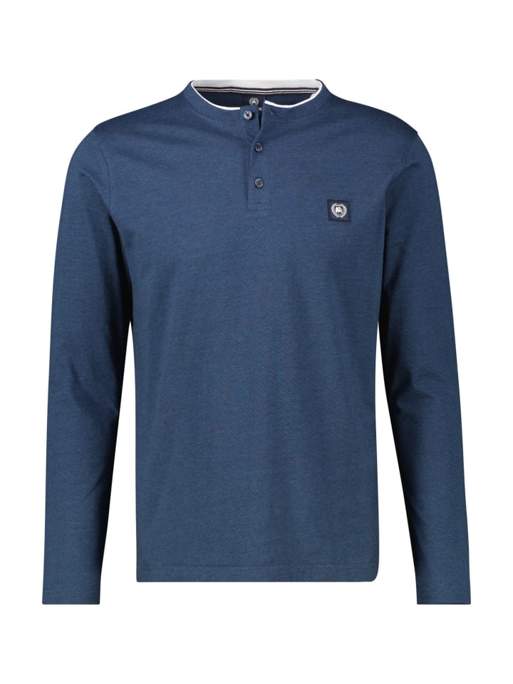 Рубашка-поло Lerros, синий 
Рубашка-поло Lerros, синий