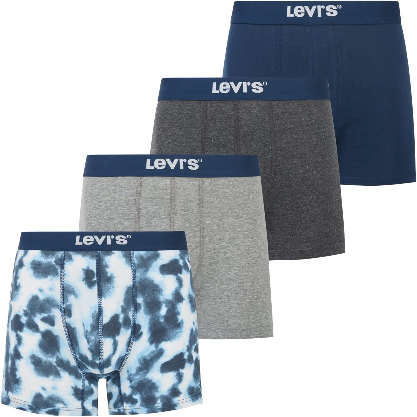 Мужские трусы-боксеры Levi's, дышащие, эластичные, 4 пары, Tie Dye
Мужские трусы-боксеры Levi's, дышащие, эластичные, 4 пары, Tie Dye