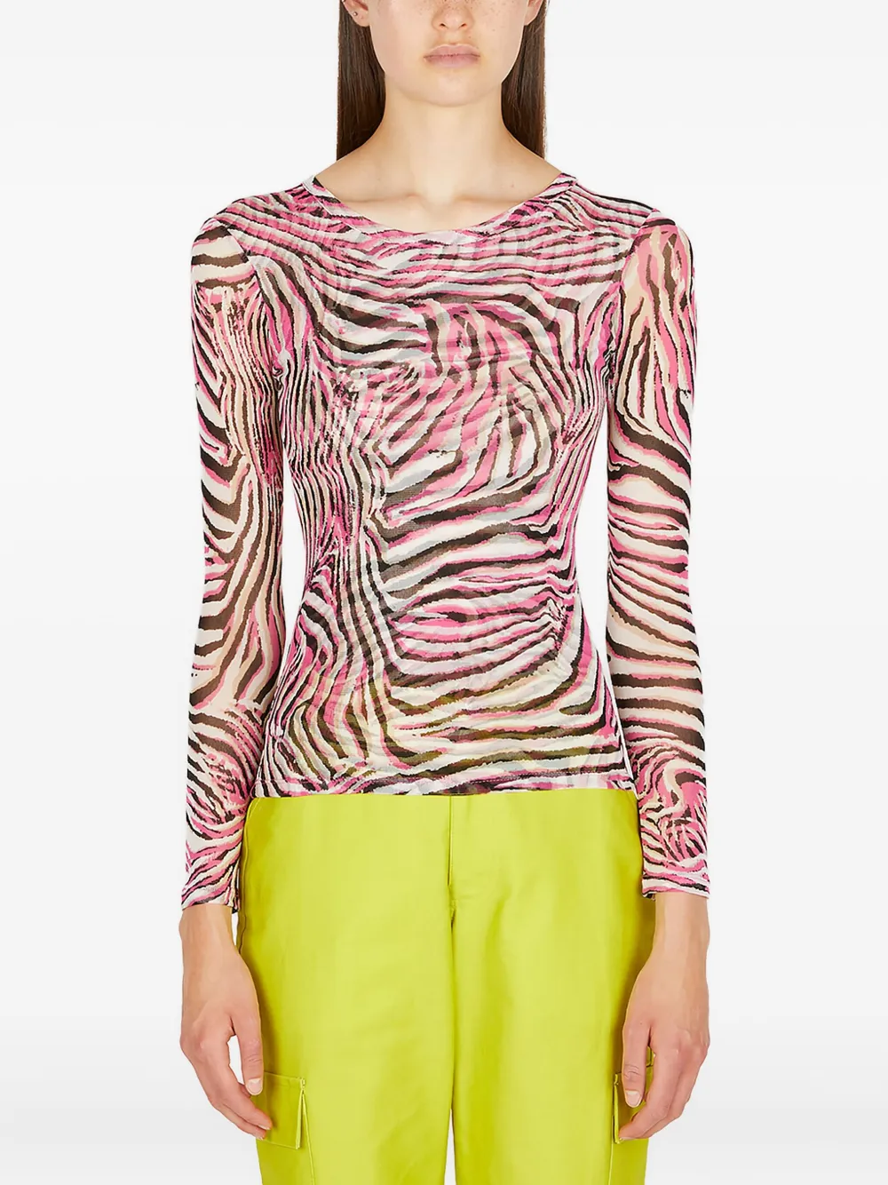 Топ с принтом зебры Collina Strada, розовый
Топ с принтом зебры Collina Strada, розовый