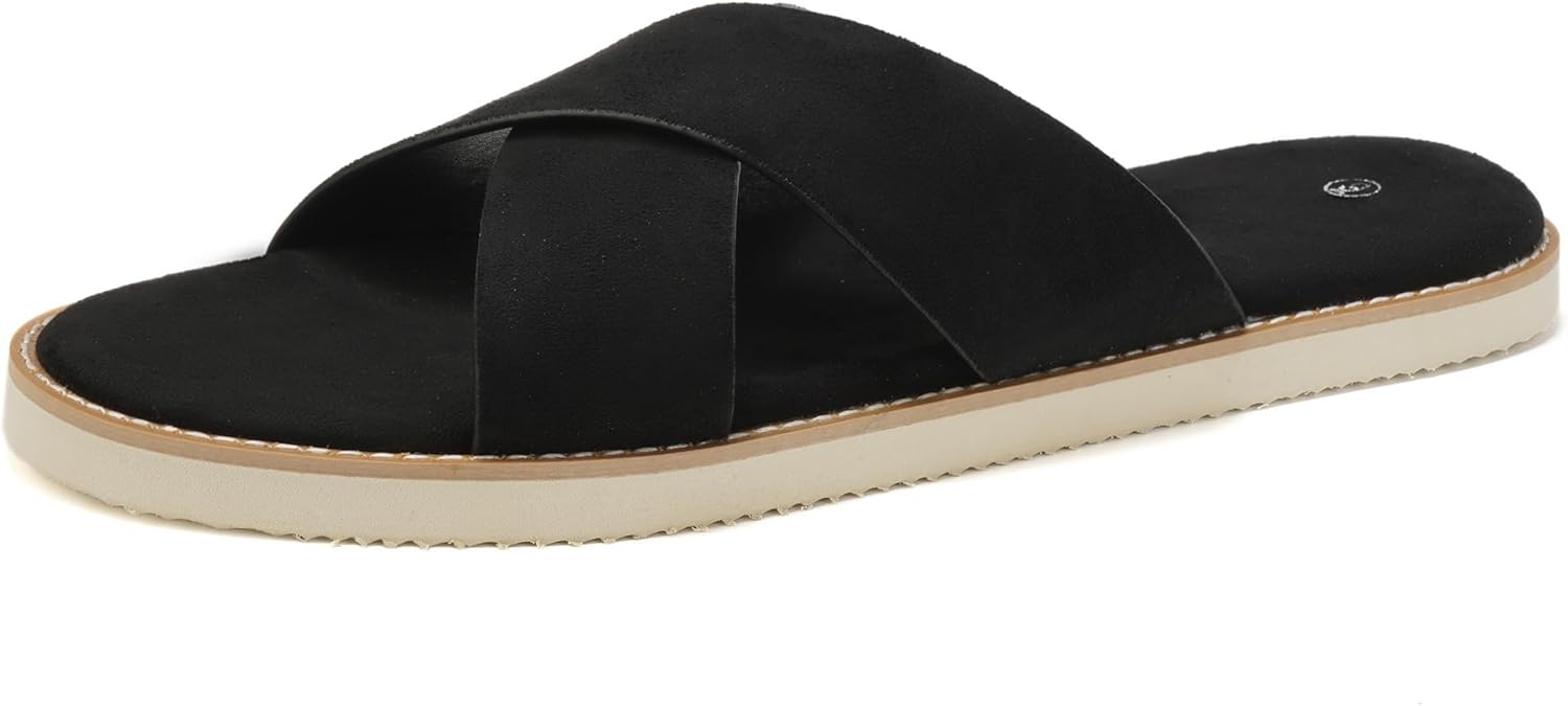 Мужские летние сандалии SoleilSandal из замши, удобные шлепанцы с стелькой из пены с эффектом памяти, подошва из ЭВА, противоскользящие, повседневные модные X-Slides, Ebony
Мужские летние сандалии SoleilSandal из замши, удобные шлепанцы с стелькой из пены с эффектом памяти, подошва из ЭВА, противоскользящие, повседневные модные X-Slides, Ebony