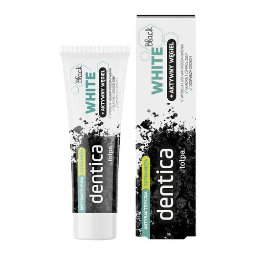 Паста с активированным углем Black White, 75 мл Dentica by tołpa
Паста с активированным углем Black White, 75 мл Dentica by tołpa