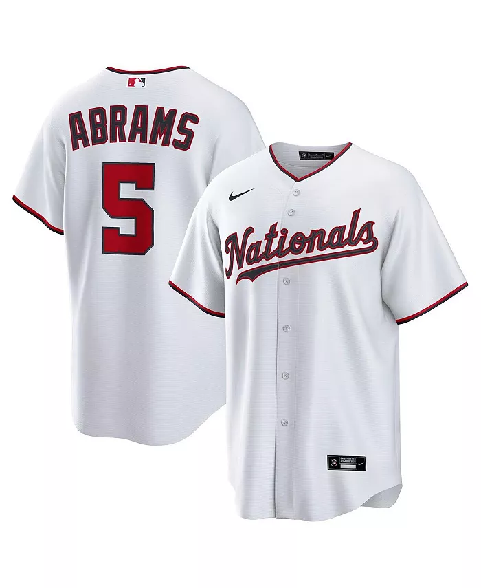 Мужская реплика домашней футболки Washington Nationals CJ Abrams в белом цвете Nike
Мужская реплика домашней футболки Washington Nationals CJ Abrams в белом цвете Nike