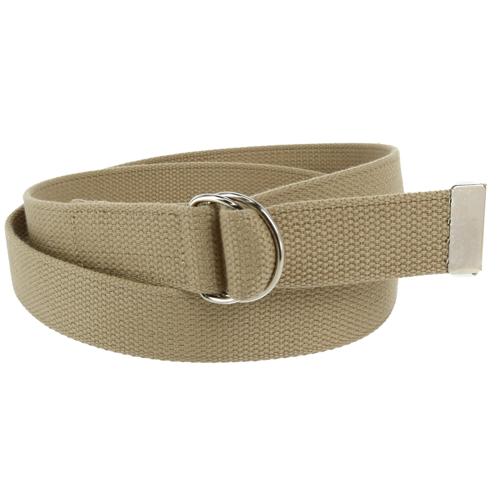 Ремень из хлопковой ткани с пряжкой D-образного типа CTM, хаки
Ремень из хлопковой ткани с пряжкой D-образного типа CTM, хаки