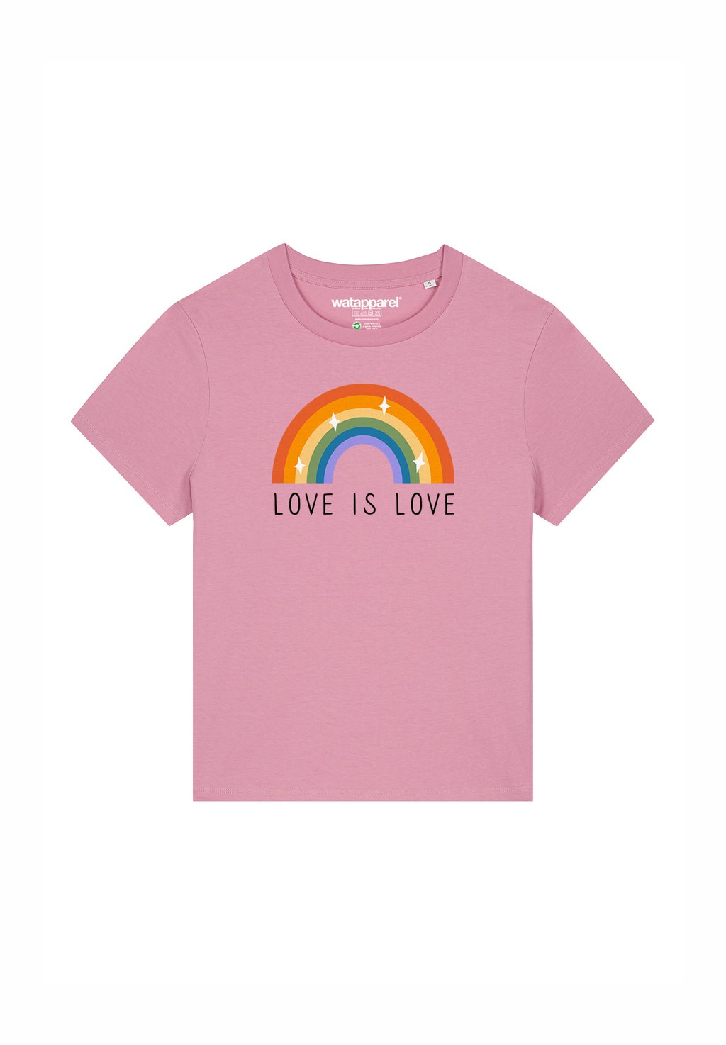 Футболка с принтом LOVE IS LOVE watapparel, светло-розовый
Футболка с принтом LOVE IS LOVE watapparel, светло-розовый