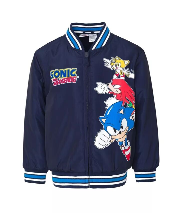 Университетская куртка-бомбер на молнии Sonic the Hedgehog для мальчиков (4–14–16 лет) Sega, синий
Университетская куртка-бомбер на молнии Sonic the Hedgehog для мальчиков (4–14–16 лет) Sega, синий