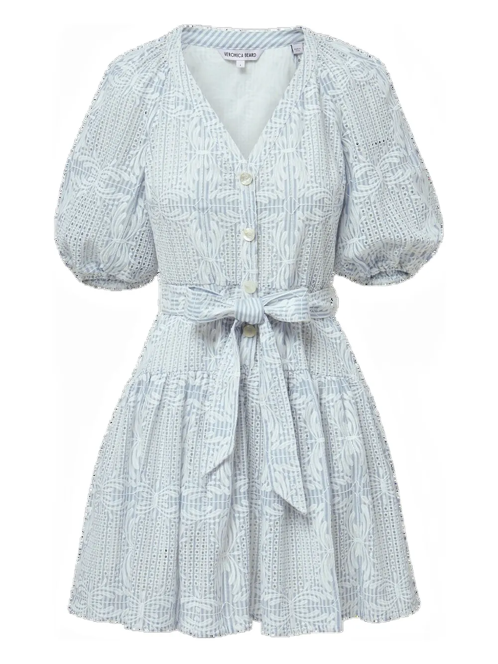 Платье Bobbie с рукавами-буфами Veronica Beard, синий 
Платье Bobbie с рукавами-буфами Veronica Beard, синий