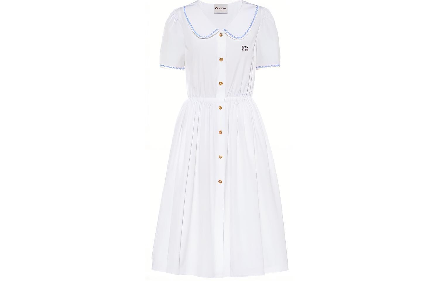 Платье Miu Miu с короткими рукавами, белый
Платье Miu Miu с короткими рукавами, белый