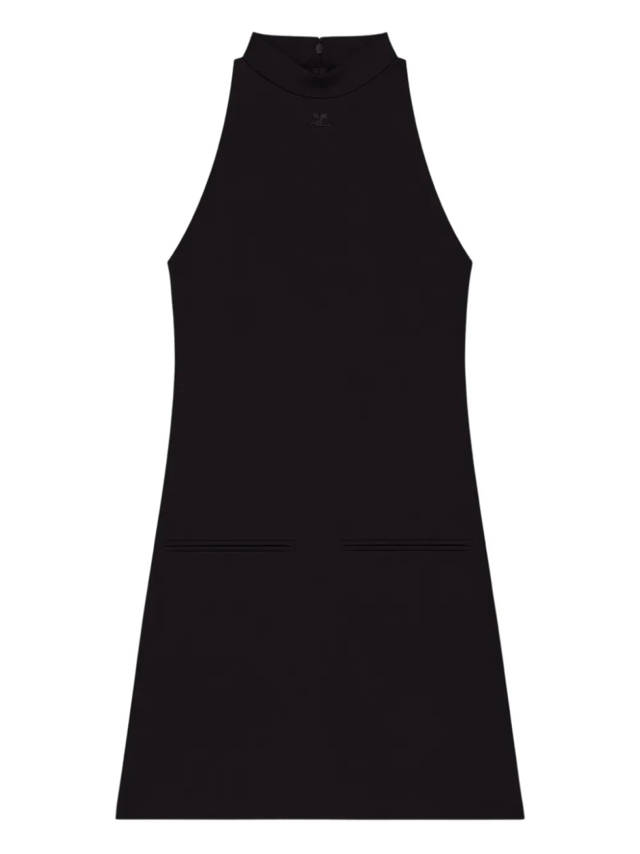 Платье Courrèges с высоким воротом и без рукавов, черный
Платье Courrèges с высоким воротом и без рукавов, черный