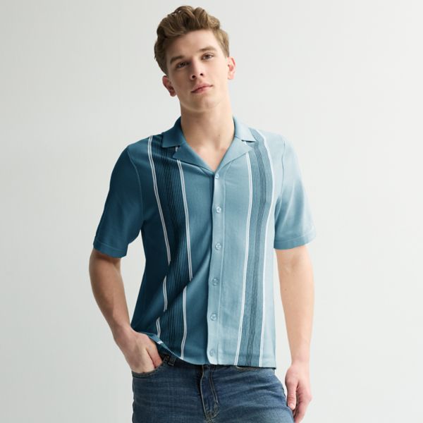 Мужская рубашка-свитер с короткими рукавами и застежкой на пуговицы в вертикальную полоску Sage And Steel, цвет citadel
Мужская рубашка-свитер с короткими рукавами и застежкой на пуговицы в вертикальную полоску Sage And Steel, цвет citadel