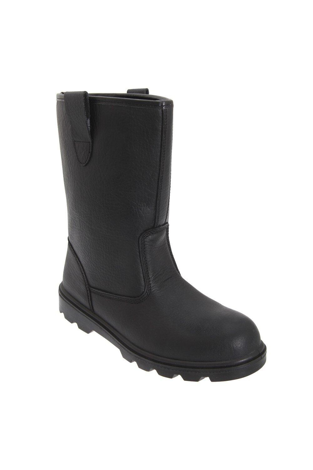 Кожаные ботинки Safety Rigger с рифленой подошвой и носком Grafters, черный
Кожаные ботинки Safety Rigger с рифленой подошвой и носком Grafters, черный