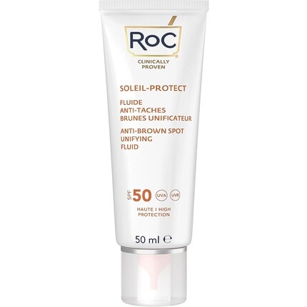 Soleil-Protect Unifying Fluid против коричневых пятен Spf50 Солнцезащитный крем для лица 50 мл, Roc
Soleil-Protect Unifying Fluid против коричневых пятен Spf50 Солнцезащитный крем для лица 50 мл, Roc