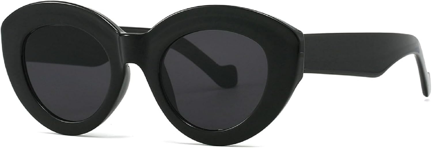 Популярные модные женские солнцезащитные очки «кошачий глаз» большого размера, ретро-очки в толстой оправе с защитой от УФ-излучения UV400, мужские овальные солнцезащитные очки mincl, Black
Популярные модные женские солнцезащитные очки «кошачий глаз» большого размера, ретро-очки в толстой оправе с защитой от УФ-излучения UV400, мужские овальные солнцезащитные очки mincl, Black