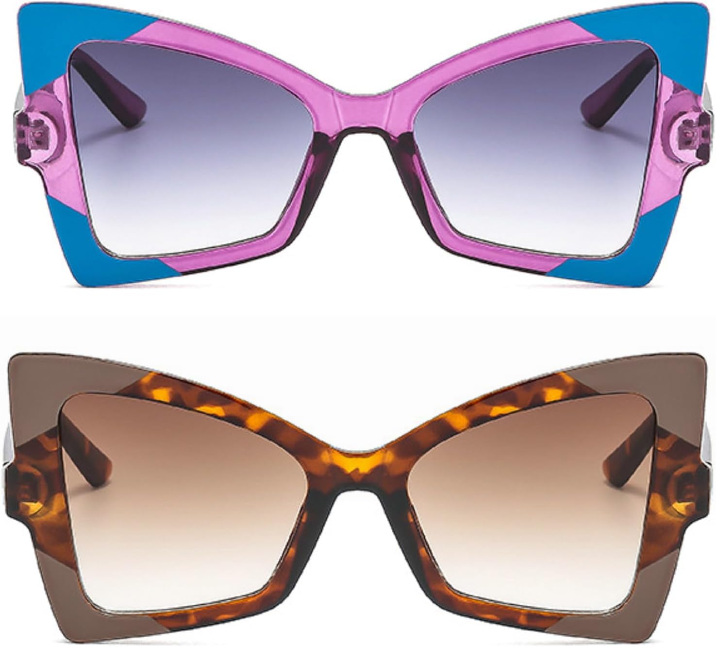 Ретро-солнцезащитные очки «кошачий глаз», винтажные солнцезащитные очки в форме бабочки, яркие женские солнцезащитные очки, модные солнцезащитные очки для вечеринки mincl, 2pcs-pruple&leopard
Ретро-солнцезащитные очки «кошачий глаз», винтажные солнцезащитные очки в форме бабочки, яркие женские солнцезащитные очки, модные солнцезащитные очки для вечеринки mincl, 2pcs-pruple&leopard