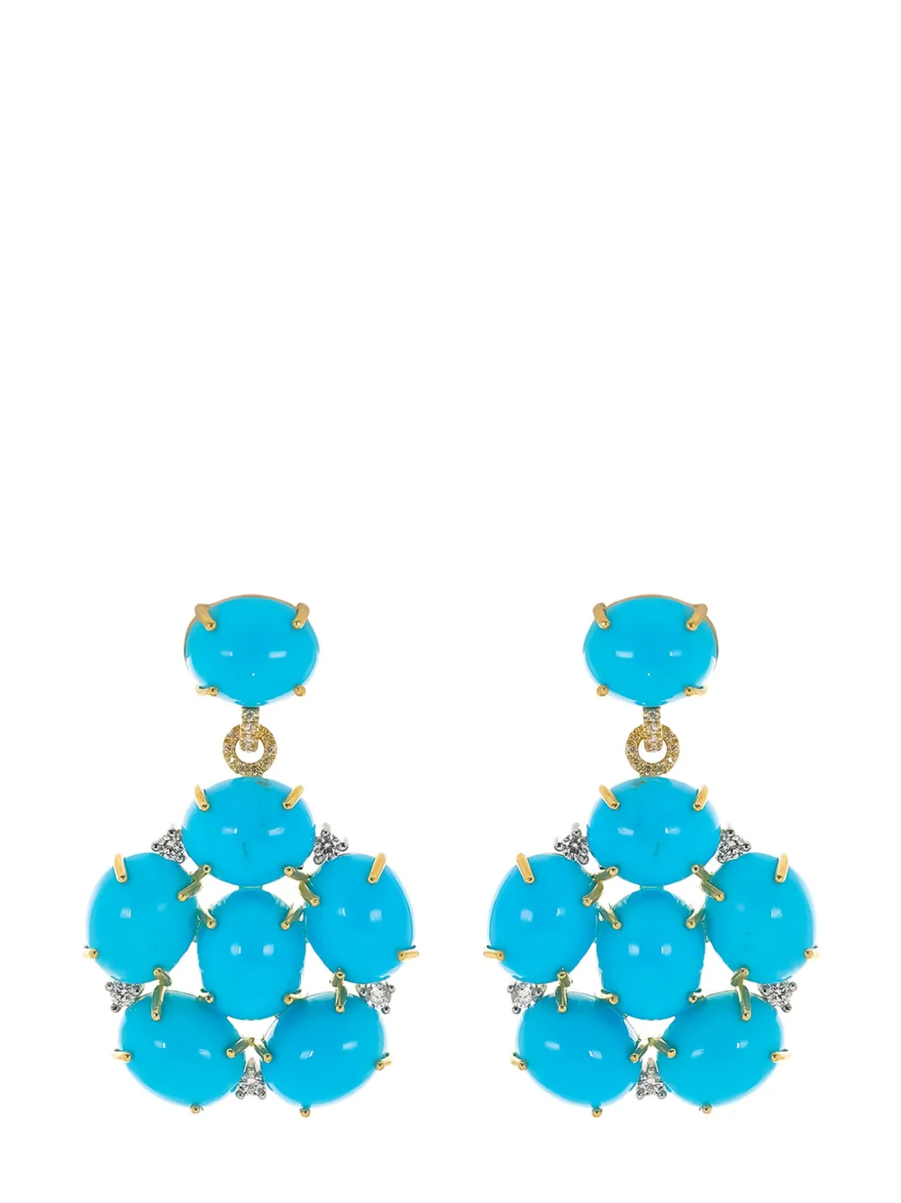 Серьги-подвески Kingman из желтого золота с бирюзой Irene Neuwirth, золотой
Серьги-подвески Kingman из желтого золота с бирюзой Irene Neuwirth, золотой