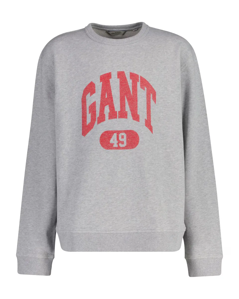 Толстовка с круглым вырезом и рисунком на груди Gant, серый
Толстовка с круглым вырезом и рисунком на груди Gant, серый