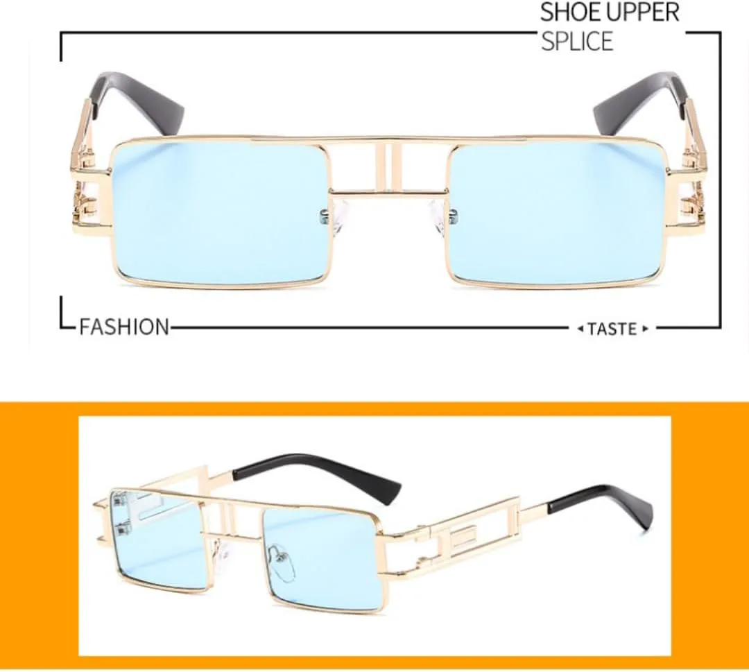 Солнцезащитные очки в стиле ретро-панк, прямоугольной формы, женские, модные, с ажурной металлической оправой, защита от УФ-излучения UV400 HHZZYVY, Tyj178-5
Солнцезащитные очки в стиле ретро-панк, прямоугольной формы, женские, модные, с ажурной металлической оправой, защита от УФ-излучения UV400 HHZZYVY, Tyj178-5