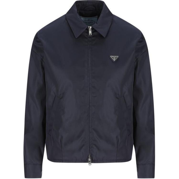 Куртка с молнией и логотипом на планке PRADA, синий
Куртка с молнией и логотипом на планке PRADA, синий