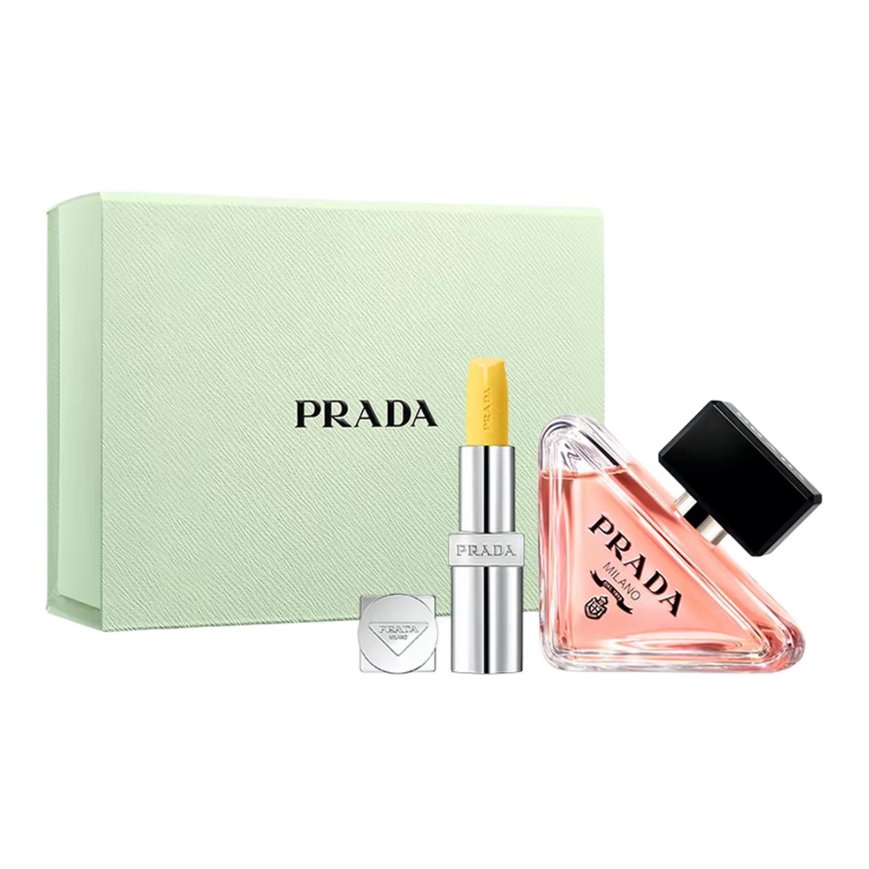 PRADA Помада i am unpredictable набор духов парфюмерная вода eau de parfum edp белый мускус амбер ориентальный 30мл+3,8г
PRADA Помада i am unpredictable набор духов парфюмерная вода eau de parfum edp белый мускус амбер ориентальный 30мл+3,8г