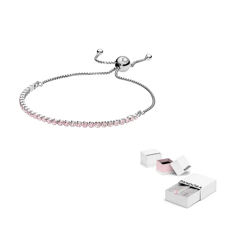 Pandora Женский браслет с розовыми сверкающими нитями Pink
Pandora Женский браслет с розовыми сверкающими нитями Pink