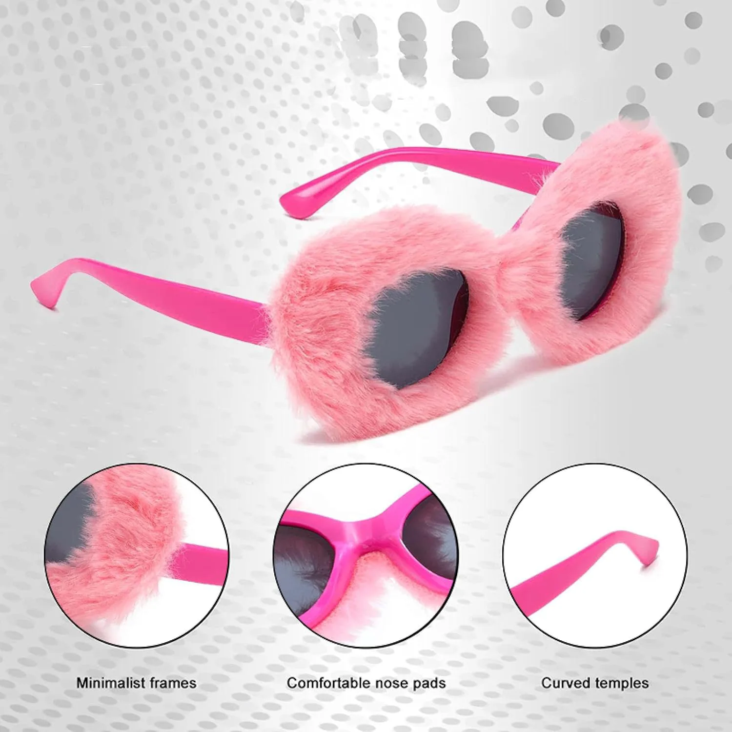 Овальные солнцезащитные очки с мягким мехом для женщин, роскошные розовые солнцезащитные очки ручной работы, защита от УФ-излучения UV400 TKKTLLT, C1 White
Овальные солнцезащитные очки с мягким мехом для женщин, роскошные розовые солнцезащитные очки ручной работы, защита от УФ-излучения UV400 TKKTLLT, C1 White