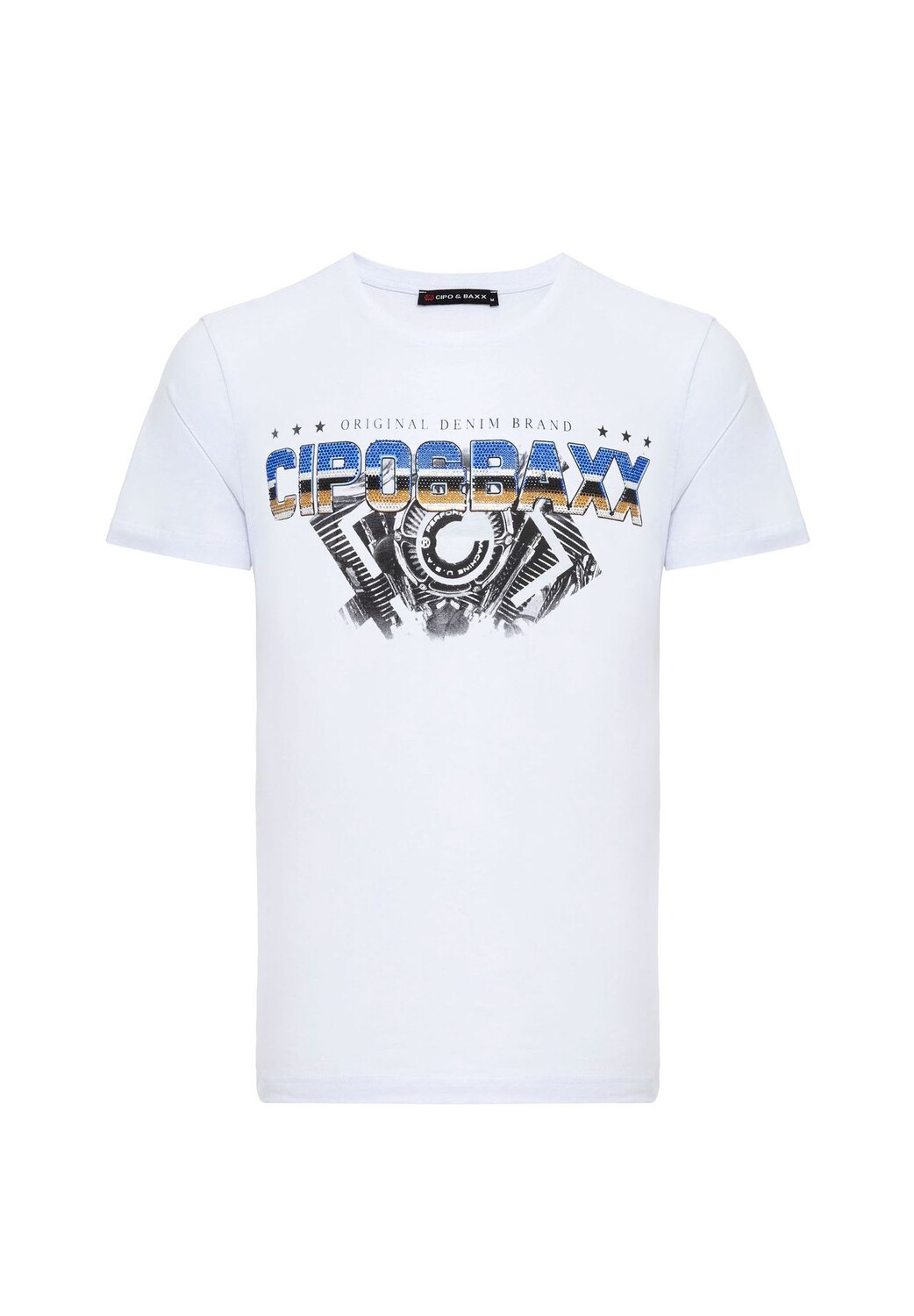 Футболка с модной надписью бренда CIPO & BAXX, белый
Футболка с модной надписью бренда CIPO & BAXX, белый