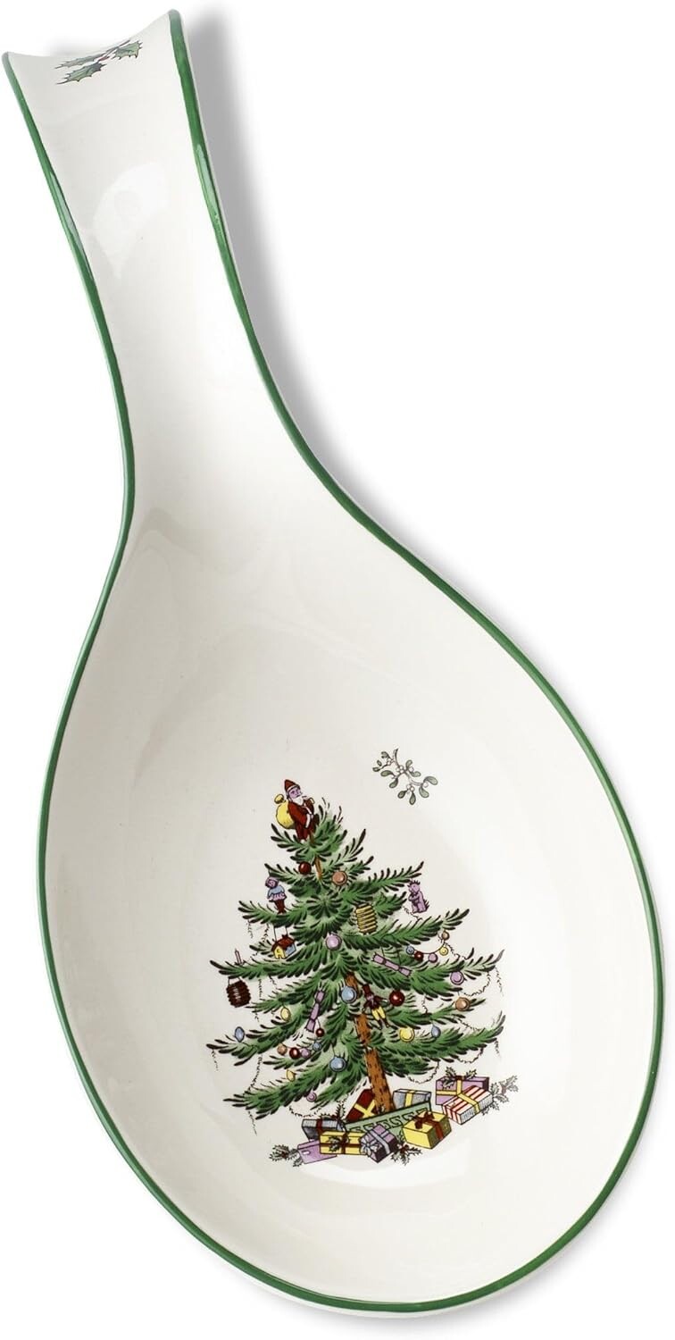 Подставка для ложек Spode Christmas Tree | 12-дюймовая подставка для кухонных принадлежностей | Держатель ковша-лопатки для кухонной столешницы | Изготовлен из тонкой глины. Можно мыть в посудомоечной машине., Multicolor
Подставка для ложек Spode Christmas Tree | 12-дюймовая подставка для кухонных принадлежностей | Держатель ковша-лопатки для кухонной столешницы | Изготовлен из тонкой глины. Можно мыть в посудомоечной машине., Multicolor